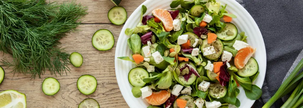 une salade composée