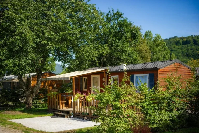 un mobil-home en camping